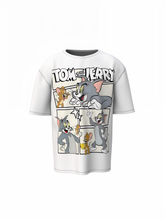 Tom Jerry Comic Oversized T-Shirts